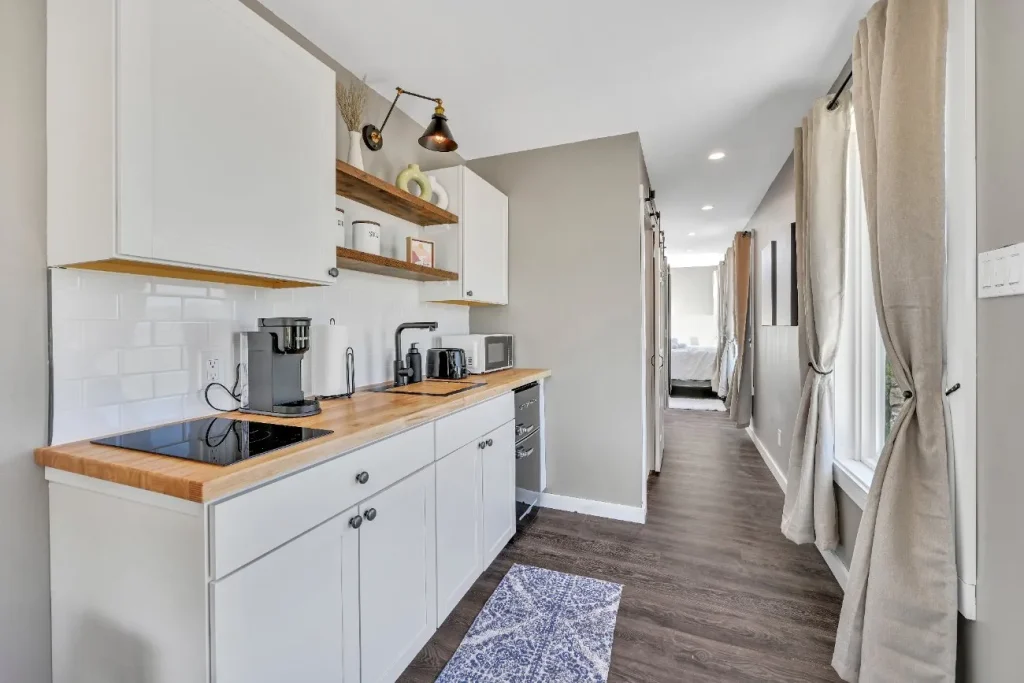 Custom container home kitchen interior design